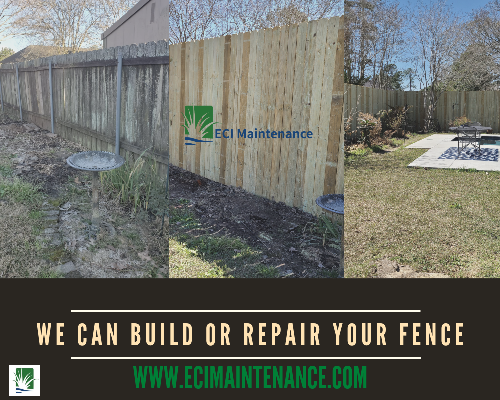 8FT Standard Fence Installation